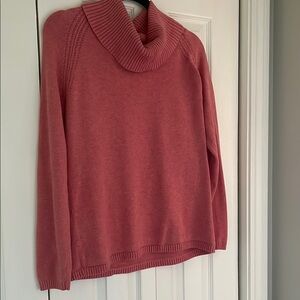 Liz Claiborne Pink Cowl Neck Sweater